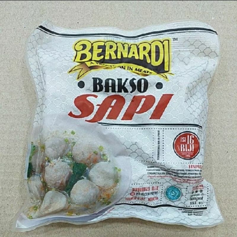 

BERNARDI Bakso Sapi isi 16pc 150g