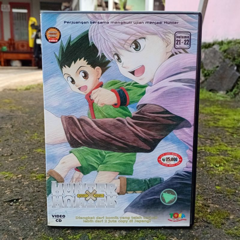 VCD Hunter x Hunter Vol. 21-22 (1999) 2 Disc Dubbing Indonesia Original Tora Home Entertainment Vide