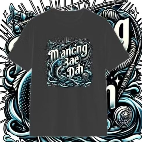 Kaos Kata-Kata Lucu Mancing Bae Dah, Cotton Combat 24's