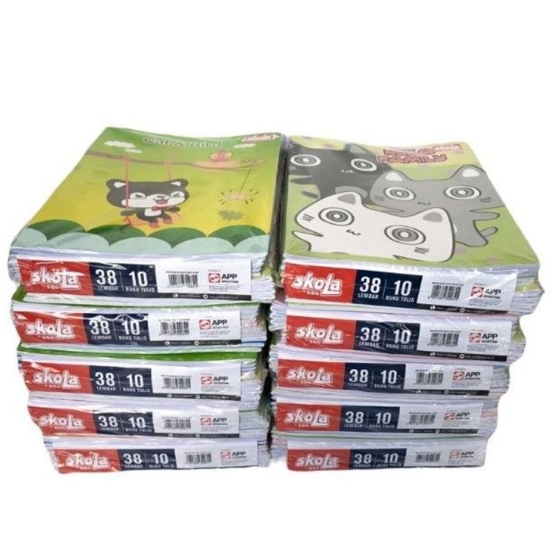 

SKOLA buku tulis 38 lembar isi 10 buku /pack