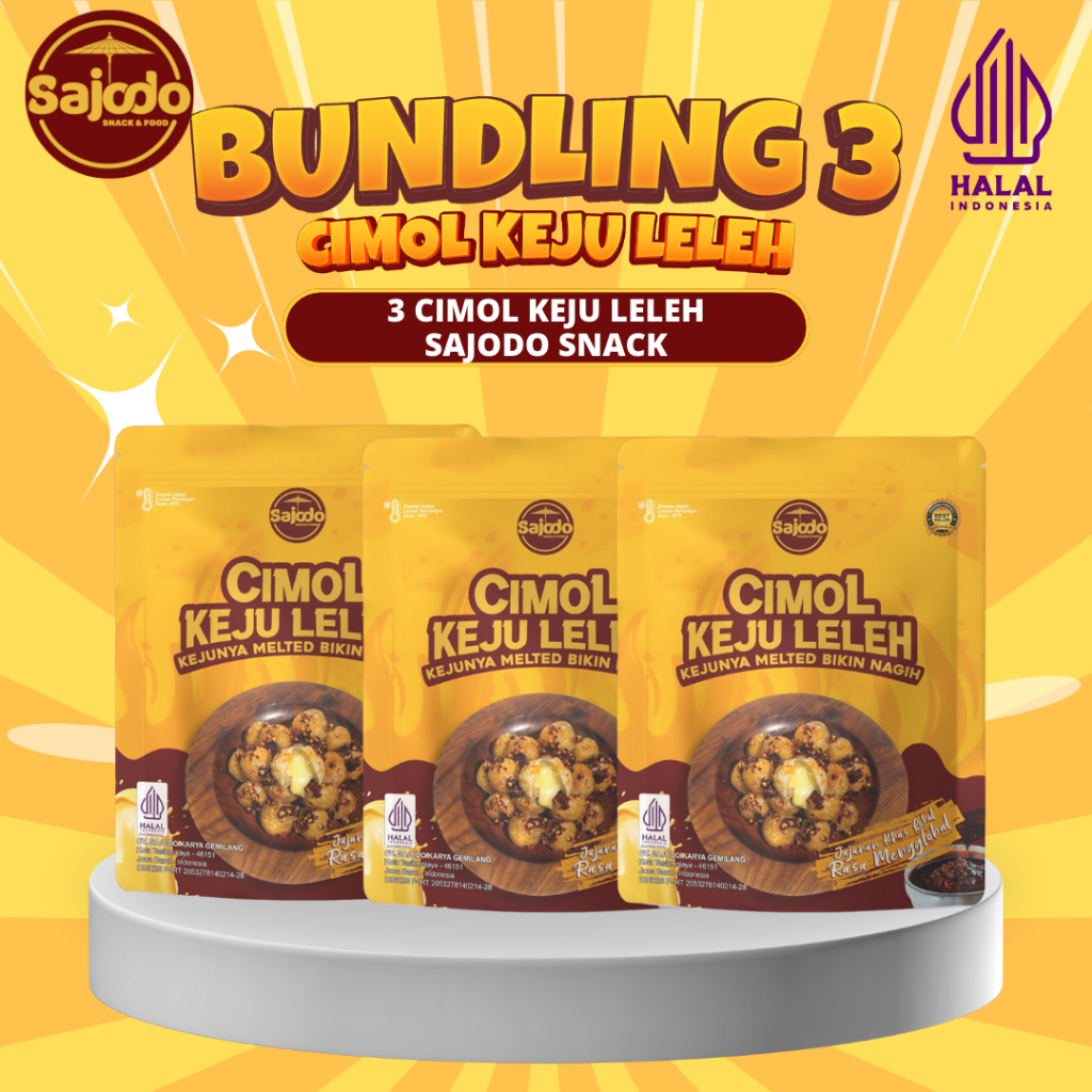 

[Bundling 3pcs] CIMOL KEJU LELEH ISI 20 BUTIR/BUNGKUS - Sajodo Snack & Food [Chili Oil, Fleks Cabe, Asin Gurih]