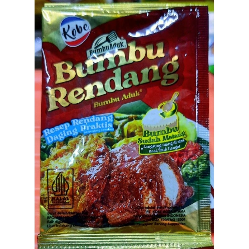 

Kobe Bumbu Nasi Uduk, Kuning, Bebek, Rendang,Bumbu Instant @(satuan)