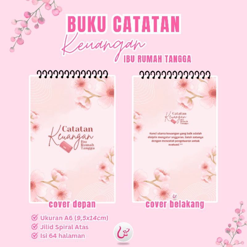 

SyafaCreative - Buku Catatan Keuangan Pengeluaran Anggaran Belanja Harian Ibu Rumah Tangga