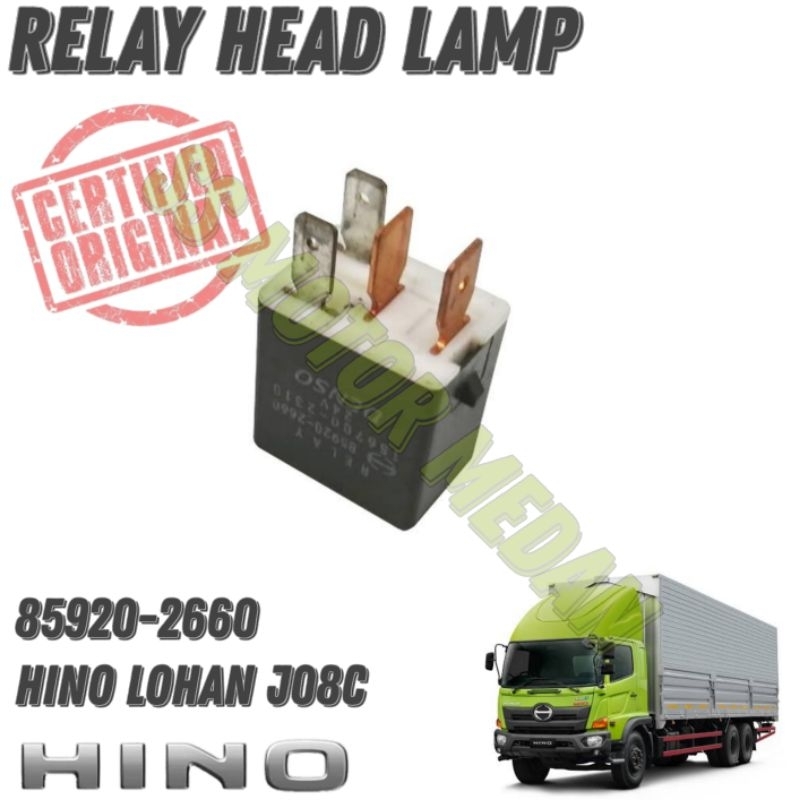 RELAY HEAD LAMP HINO LOHAN J08C 4 PIN 85920-2660