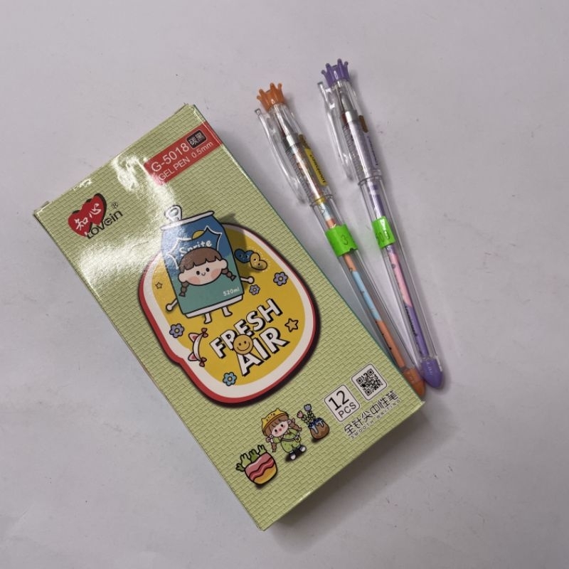 

Pulpen zhi xin mini gel 0.5mm hitam G-5018 (12pcs)
