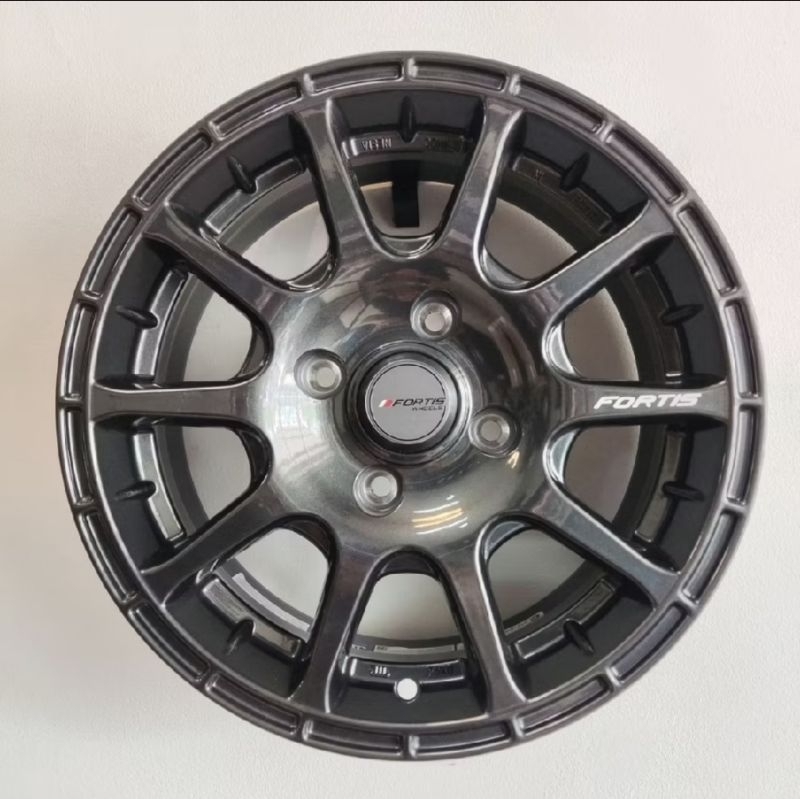 VELG MOBIL ORIGINAL FORTIS WHEELS BY PAKO PRW 15 TYPE 01 R15 x 6,5 4H 114,3 ET 38 DARK GREY