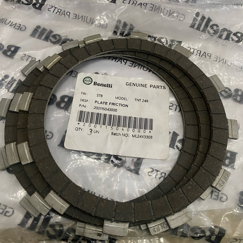 kampas kopling benelli TNT 249/250 / Plate friction Original Benelli