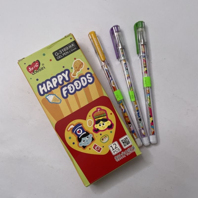 

Pulpen zhi xin mini gel 0.5mm hitam G-3169 (12pcs)