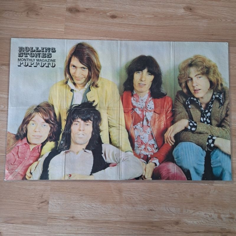 Poster Era 70-an *Depan - ROLLING STONES & Belakang CREEDENCE CLEARWATER REVIVAL*