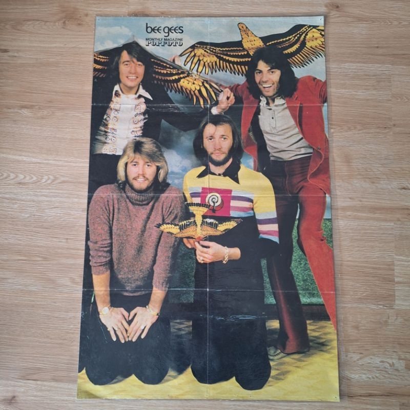 Poster Era 70-an *Depan - BEE GEES & Belakang MICK JAGGER*