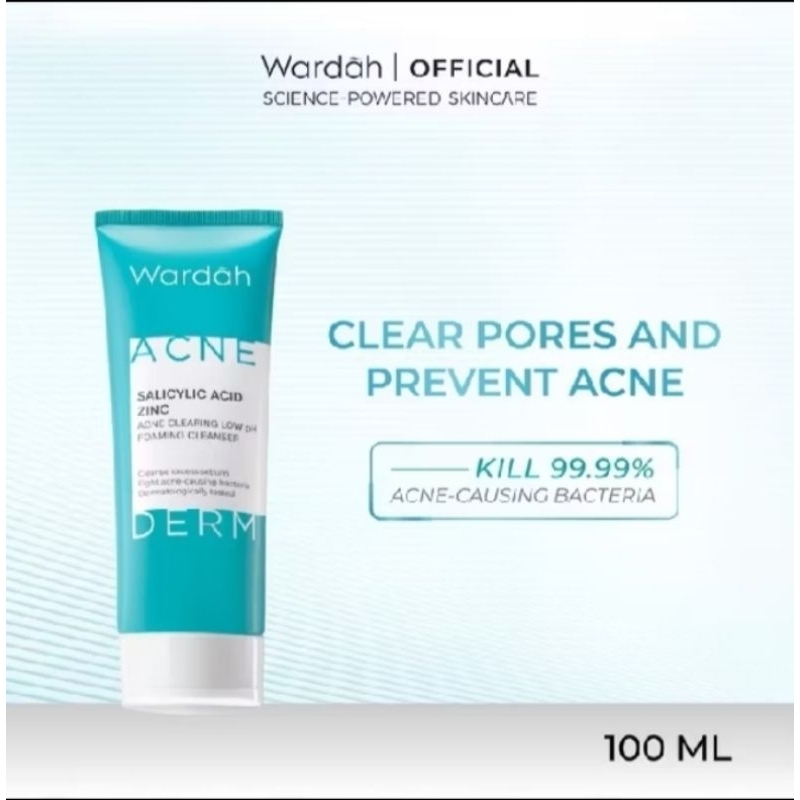 Wardah Acnederm Foaming cleanser