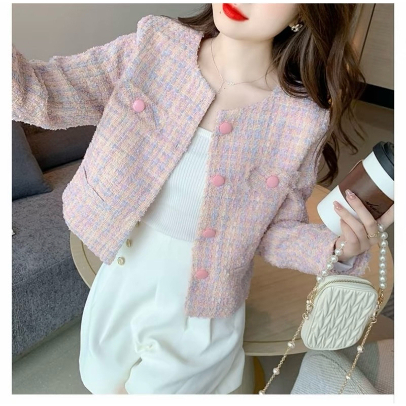 Tweed blazer premium korean style bukan zara oudre