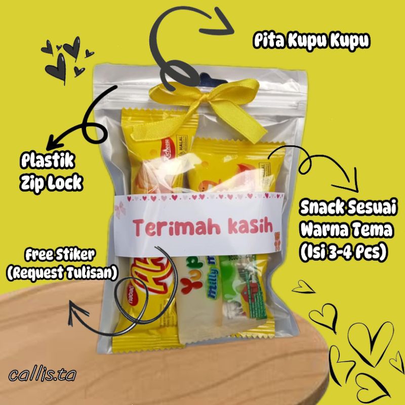 

Mini Gift Snack Tema Kuning / Mini Hampers /Mini Gift Ulang Tahun