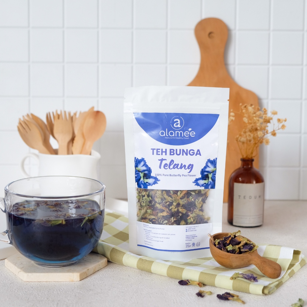 

ALAMEE Teh Telang Bunga Kering Butterfly Pea Tea Organik Herbal Dried Flower 25gr