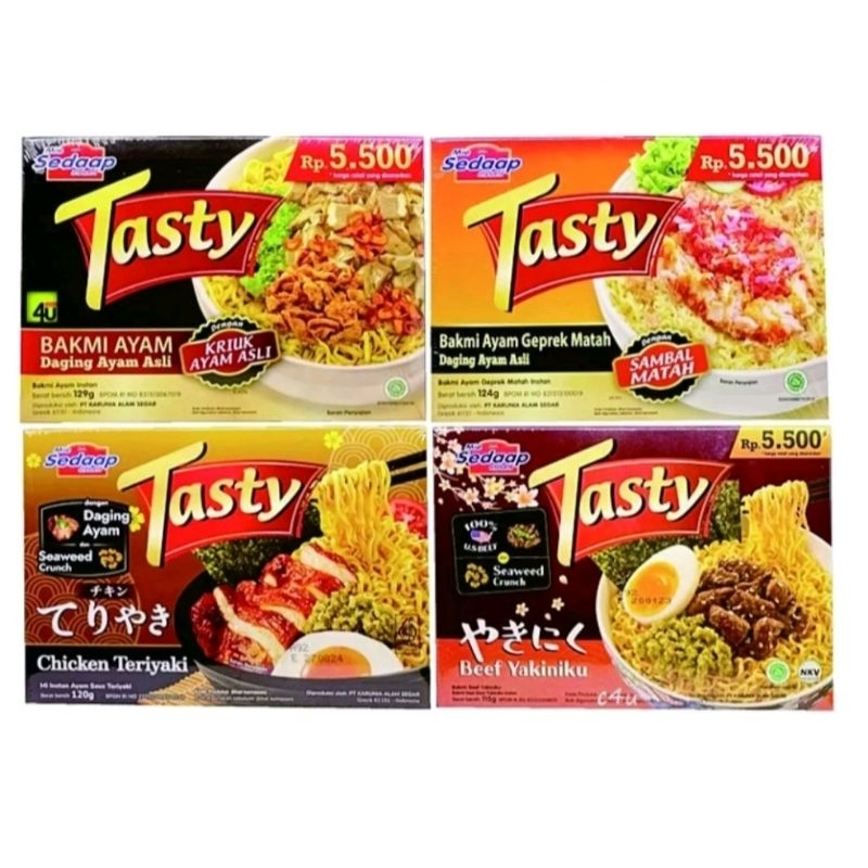 

Mie Sedaap Tasty /Sedap Tasty isi 4Pcs