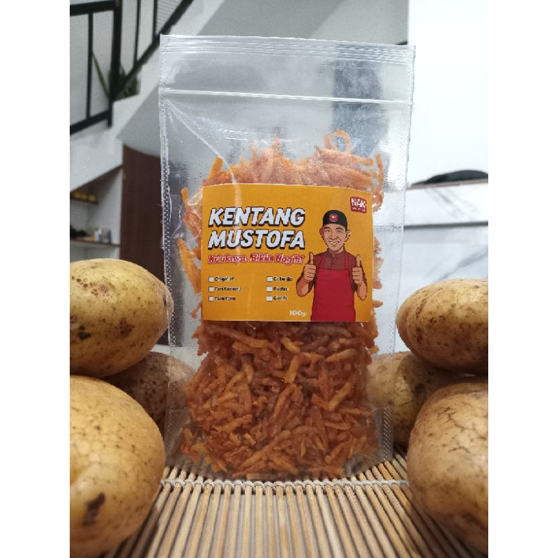 

Kentang Mustofa 100 gram [Premium Quality] Tersedia 6 Varian Rasa - NAK FOOD