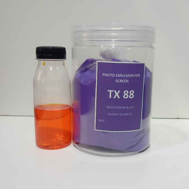 

TX 88 OBAT AFDRUK SCREEN SABLON Kemasan 0,5 Kg