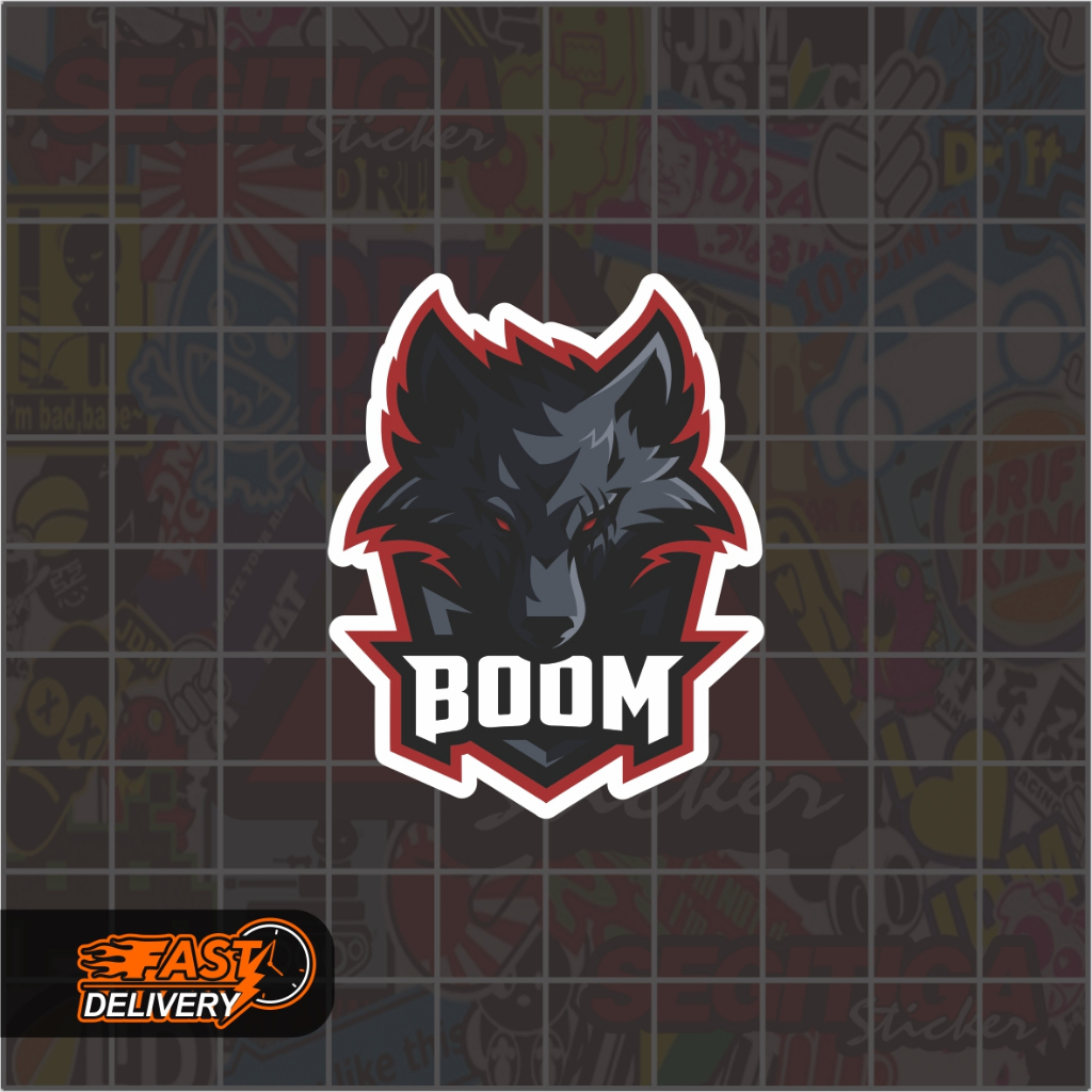 

Sticker Boom Esport Ukuran 4 x 5 Cm