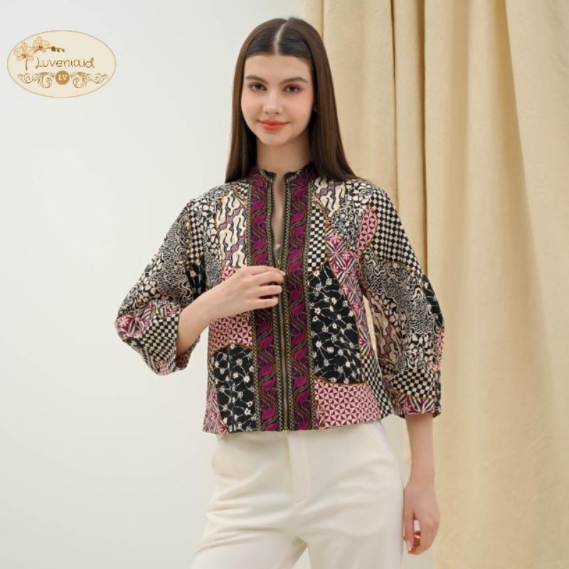 Outer Batik 135 CUI /Batik Wanita / Batik Jumbo / Batik Modern / Jaket Batik