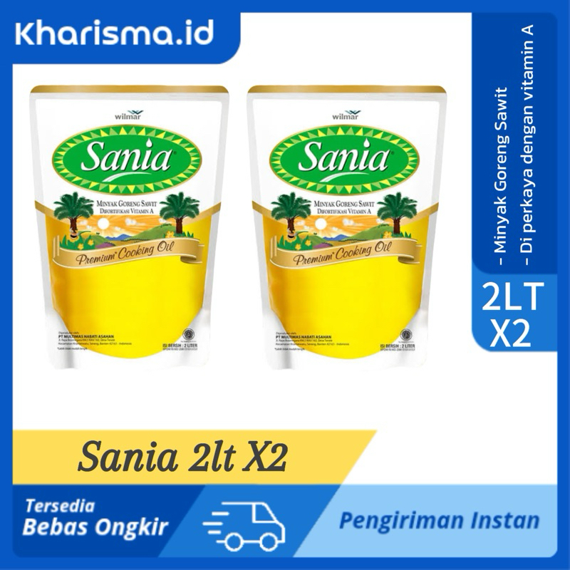 

SANIA 2lt X2 | Minyak goreng Sania 2lt x2 paket hemat