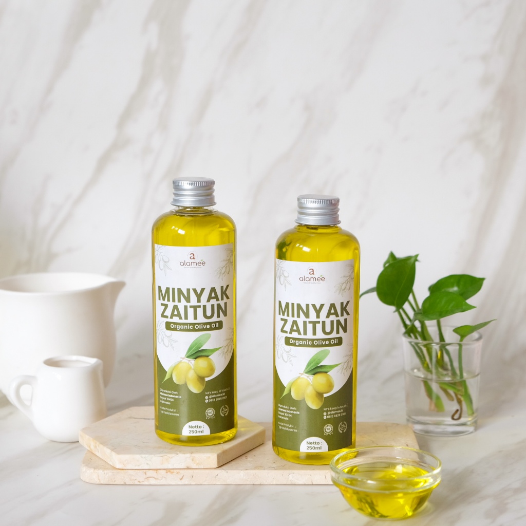 

ALAMEE Minyak Zaitun Olive Oil Untuk Diminum Extra Virgin Organic Organik Murni Masak EVOO 250ml