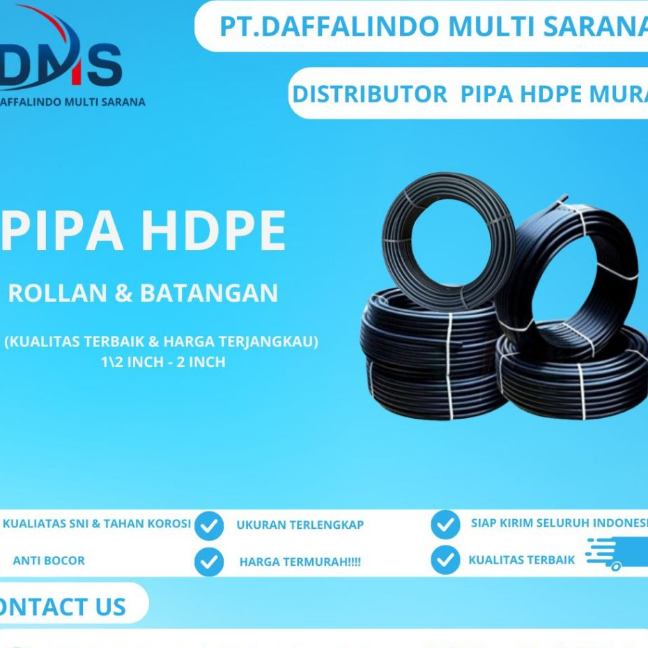 Pipa Hdpe 12 Inch Merk Vinilon 200m PN 16 | Distributor Pipa Hdpe Murah
