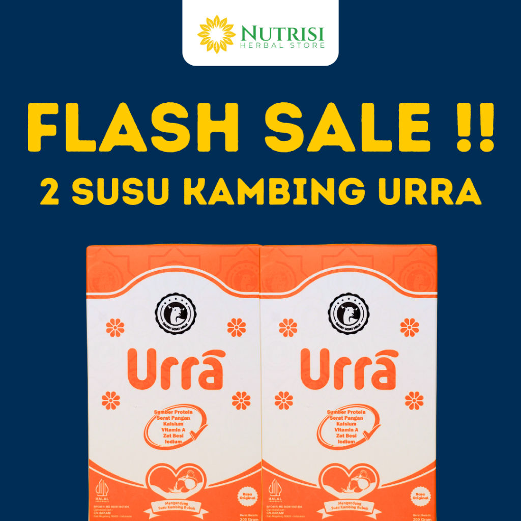 

FLASH SALE!! 2 BOX SUSU KAMBING URRA ORIGINAL 100% BPOM