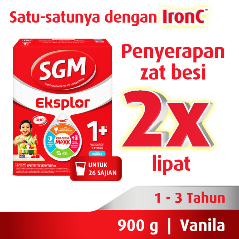 

SGM Eksplor 1+ dengan IronC Susu Pertumbuhan Rasa Vanilla 900GR 920714