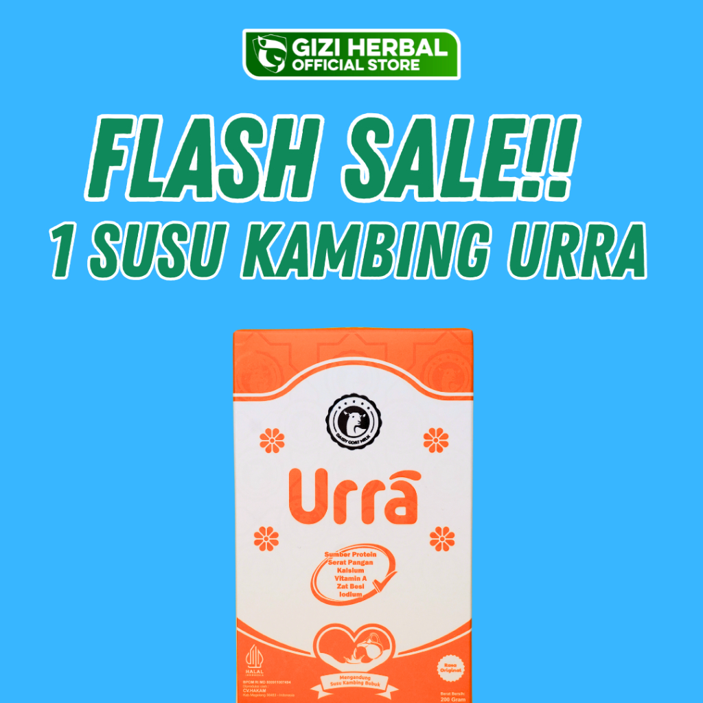 

FLASH SALE!! 1 BOX SUSU KAMBING URRA ORIGINAL 100% BPOM