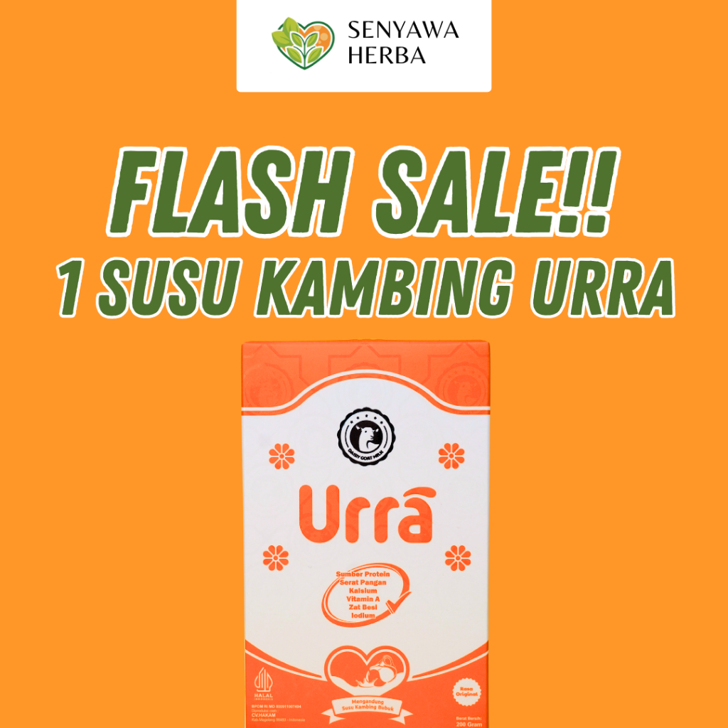 

FLASH SALE!! 1 BOX SUSU KAMBING URRA ORIGINAL 100% BPOM