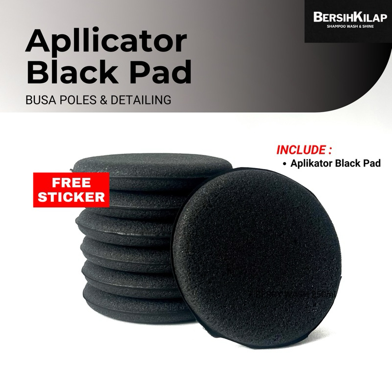 Aplikator Pad Busa Aplikator Poles, Busa Detailing, Aplicator Pad Hitam by Bersih Kilap