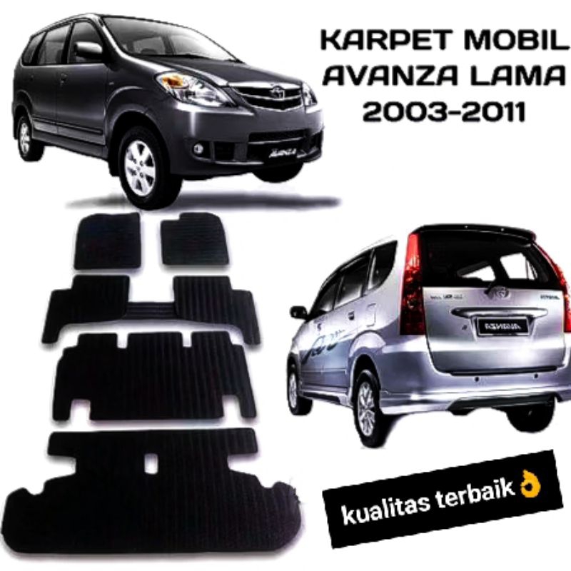 Karpet Mobil Avanza 2004 2011 fullset alas kaki matras karet mobil Avanza 2007 2008 2009 2010 2011 k