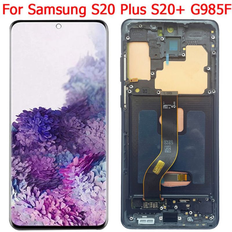 LCD FULLSET OLED SAMSUNG S20PLUS / S20 PLUS / S20+ / G985 / G985f ORIGINAL FINGERPINT AKTIF ORI TOUC
