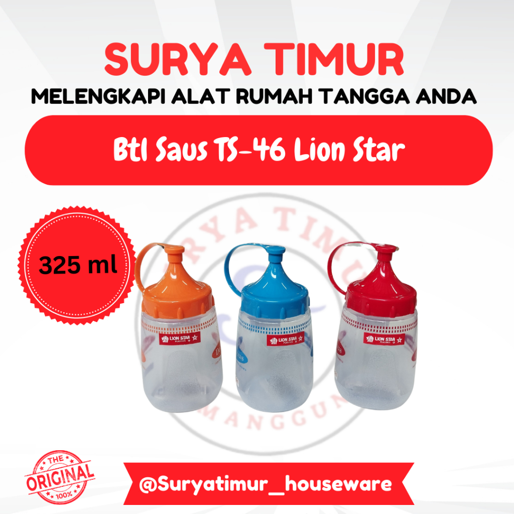 

Btls Saus / Btl Kecap TS-46 Lion Star