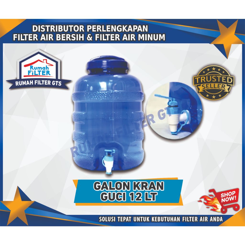 Galon Guci 12 L / Galon pakai Kran 12 Liter