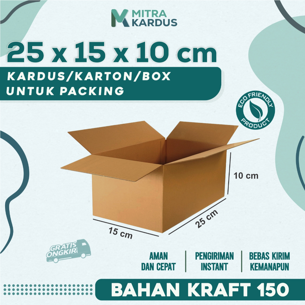 

kardus packing 25x15x10 cm box karton corrugated single wall premium / Box Packing packing online