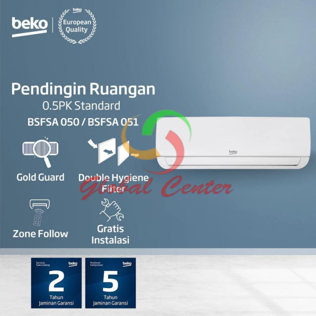 BEKO AC 0,5 pk BSFSA 050 BSFSA 051 1/2pk Low Watt - GARANSI RESMI