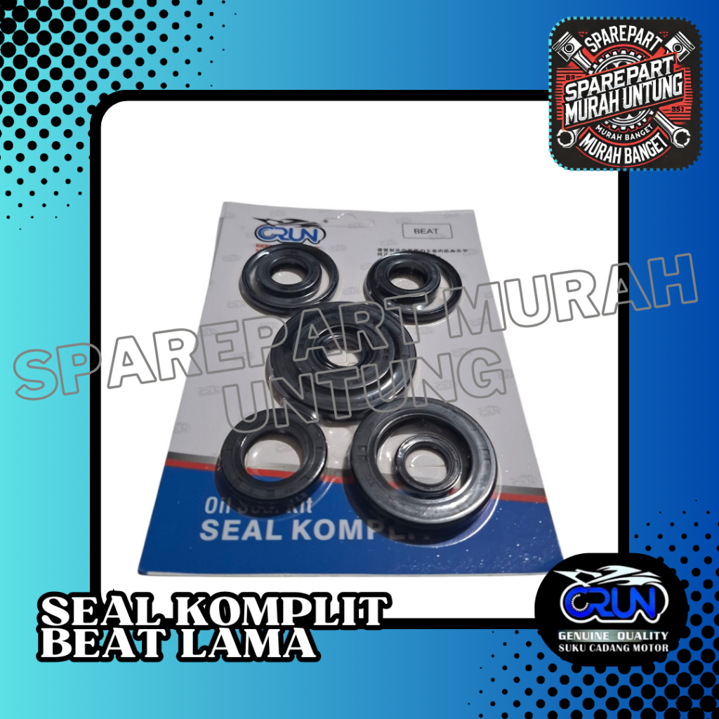 SEAL KOMPLIT SIL KOMPLIT OIL SEAL KIT HONDA BEAT LAMA 110 OLD KARBU ORIGINAL CRUN