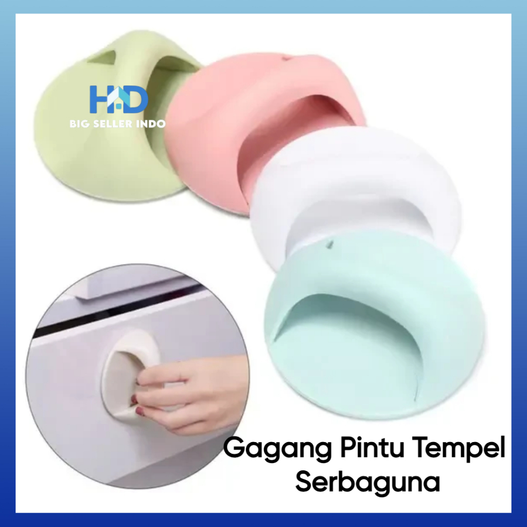 BS Pegangan Pintu Lemari Gagang Pintu Tempel Pegangan Pintu Tempel untuk Lemari Pakaian Laci Pintu /