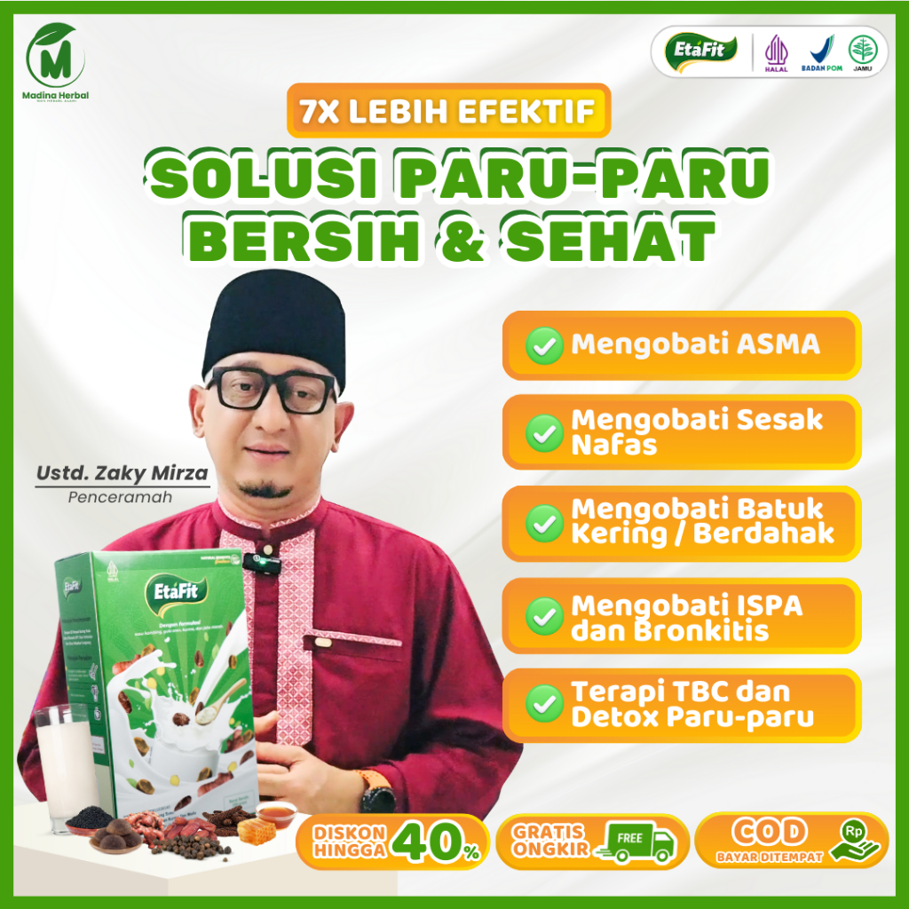 

ETAFIT - Susu Kambing Etawa Murni - Solusi Masalah Pernafasan Bersihkan Paru-Paru