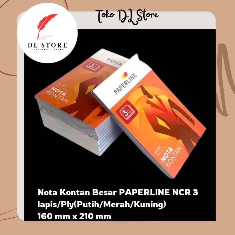 

NOTA KONTAN BESAR PAPERLINE 3 PLY 160 x 210 MM