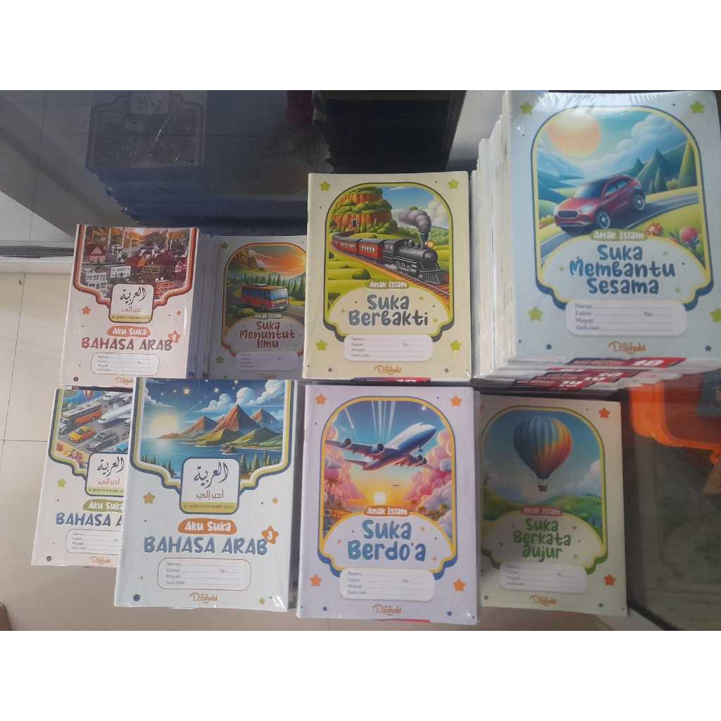 

BUKU TULIS Anak Bergaris Motif Islami & Motivasi Sesuai Cover