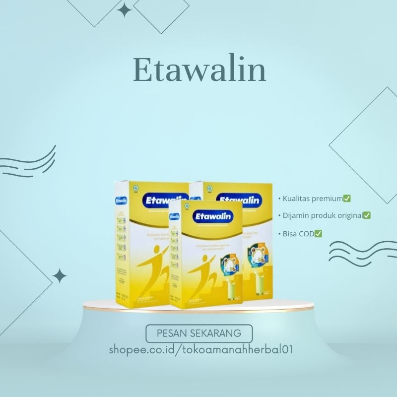 

3 BOX Etawalin - Membantu Mengatasi Asam Urat, Rematik dan Nyeri Sendi 100% Original Alami Tanpa Efek Samping