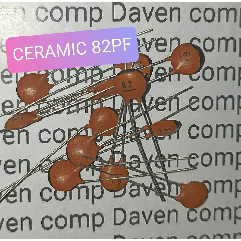 10BUAH KAPASITOR CERAMIC 82PF KERAMIK 82 PF CAPASITOR 82PF