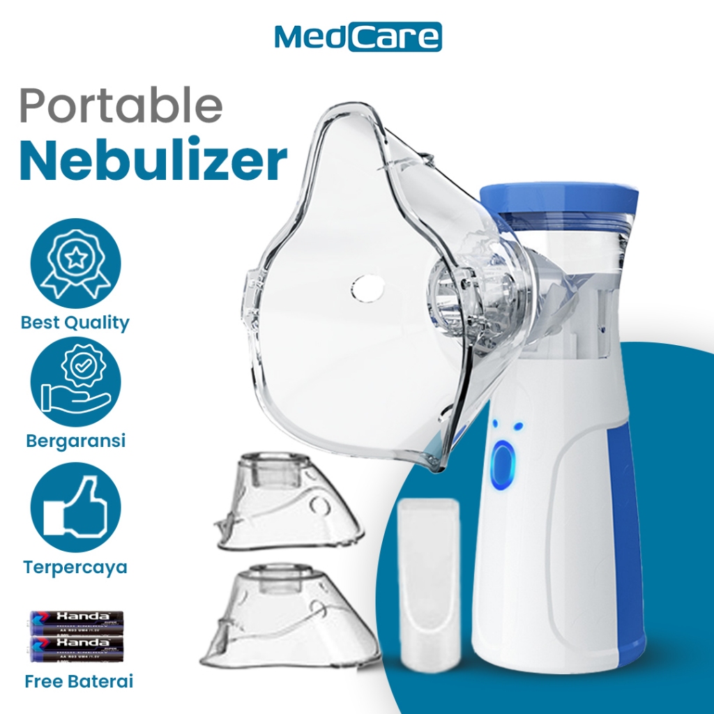 Nebulizer Portable JSL-W302 – Mesh Nebulizer Portabel, Tenang dan Praktis, Cocok untuk Anak dan Dewa