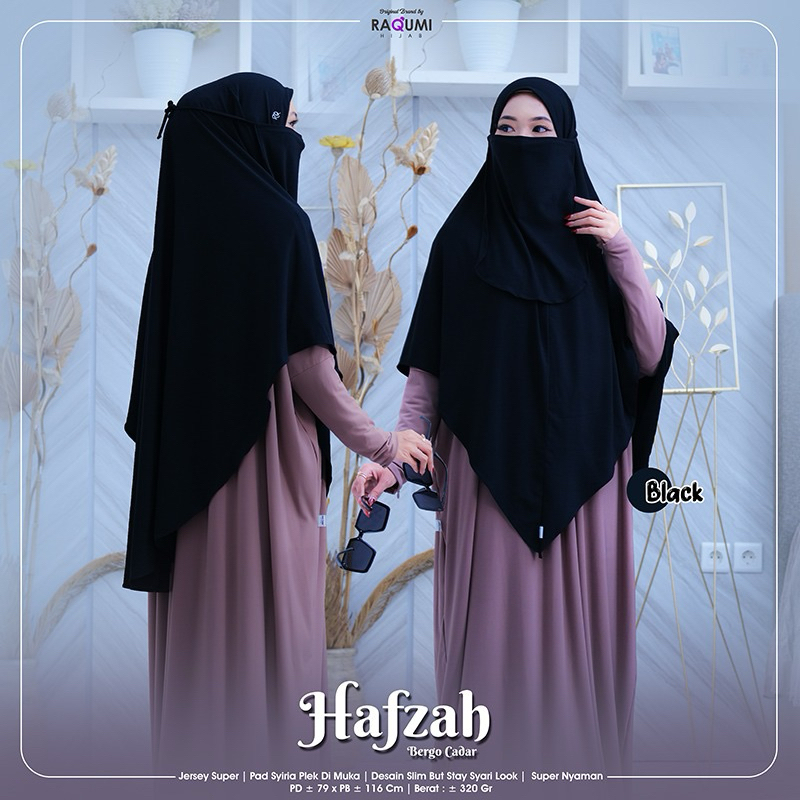 HAFZAH BERGO CADAR BRAND ORI BY RAQUMI // HIJAB CADAR // HIJAB BERGO // HIJAB JERSEY // HIJAB  SYARI