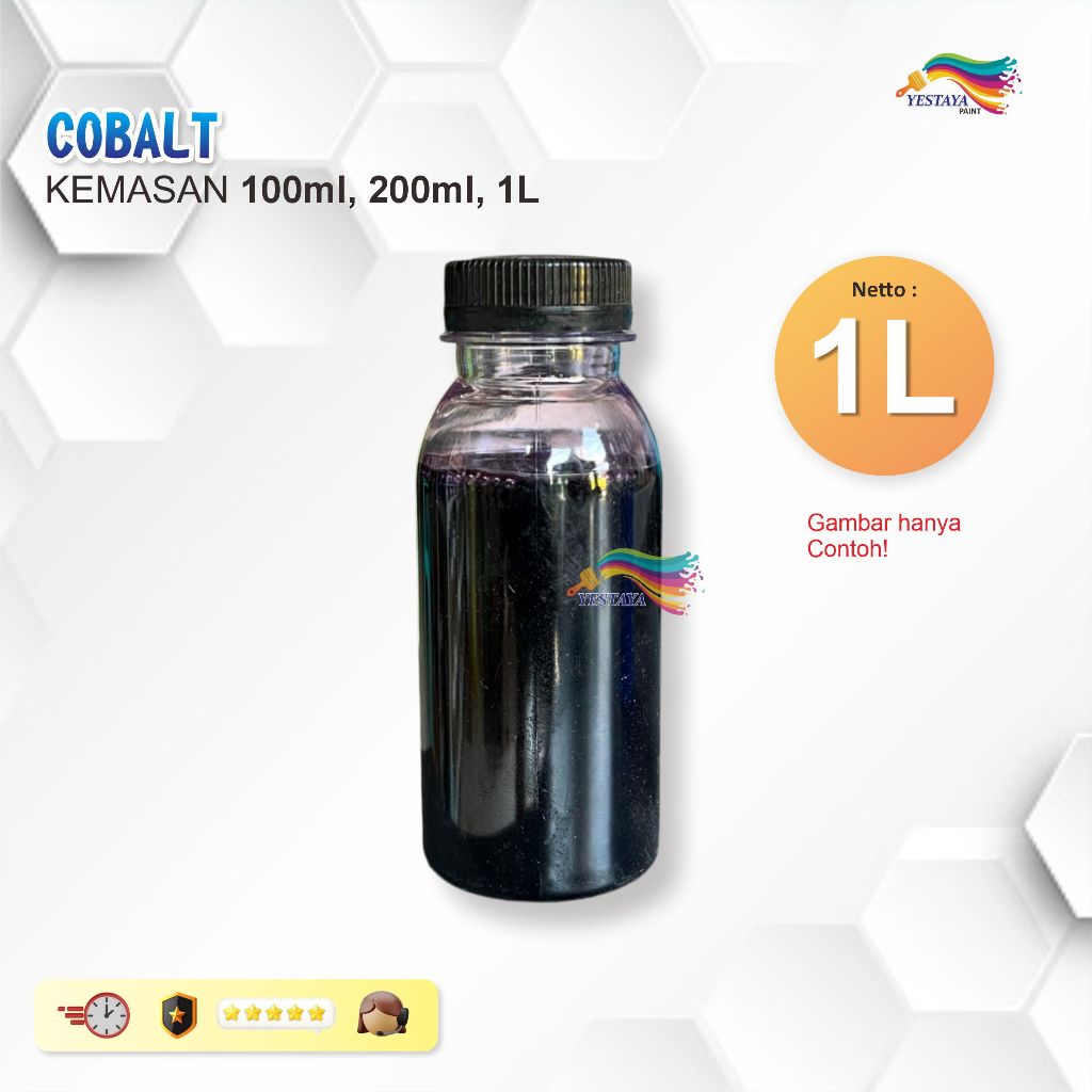 Cobalt Blue UKURAN 200 CC | 100 CC / Cobalt Resin Fiber Glass / Kobal / Promotor Resin Fiber Glass