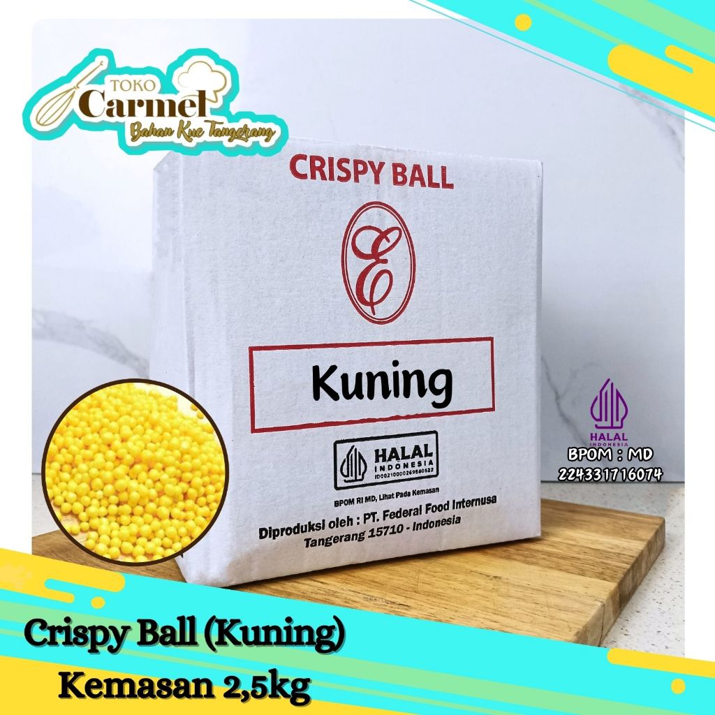 Elmer Crispy Ball 2,5kg - Choco Caviar / Topping Donat 3