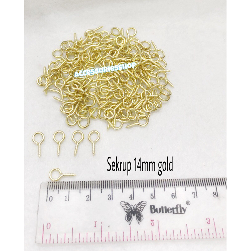 Haute57 Sekrup Boneka/Sekrup Gantungan Kunci Sekrup Bahan Craft Kerajinan Tangan-144Pcs
