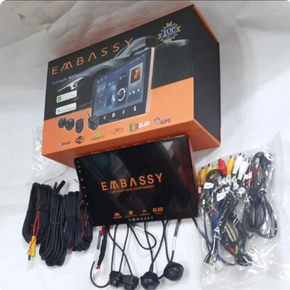 FREE KAMERA 360 Head unit android 9 inch embassy premium ambassador series Qled ram 4 gb + rom 64 gb